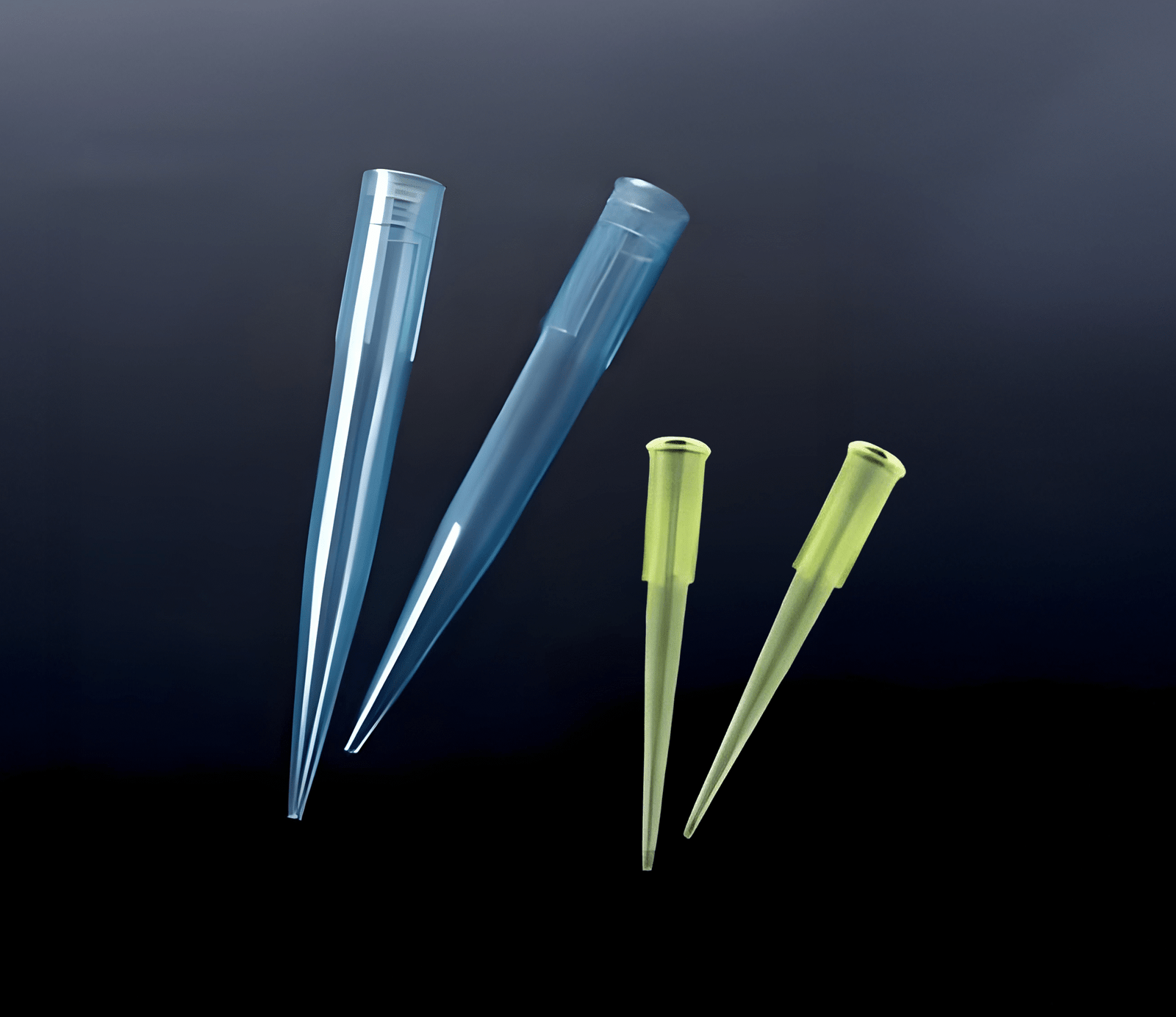 Pointes de Pipette Gilson Bleues et Jaunes